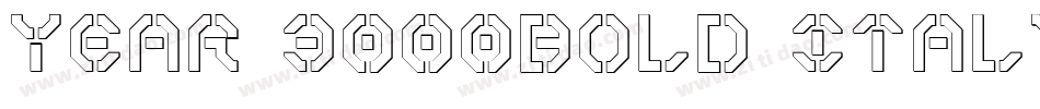 Year 3000Bold Italic字体转换